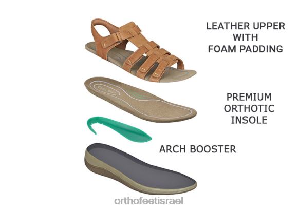 נשים סנדלים Orthofeet אמלפי 444FP9 גָמָל