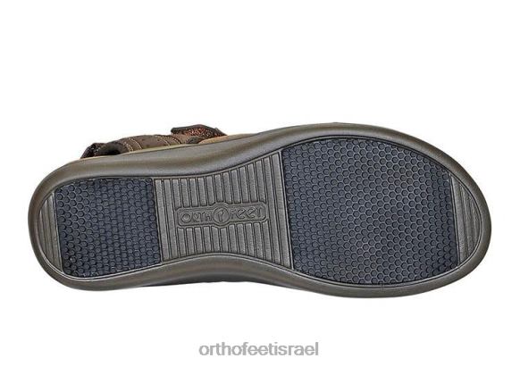 נשים סנדלים Orthofeet רצועה דו כיוונית של malibu 444FP19 חום